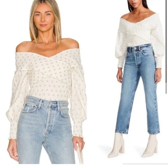 BB DAKOTA BY STEVE MADDEN Steve Madden Girl Talk Top In Ivory Size XS - Picture 2 of 7